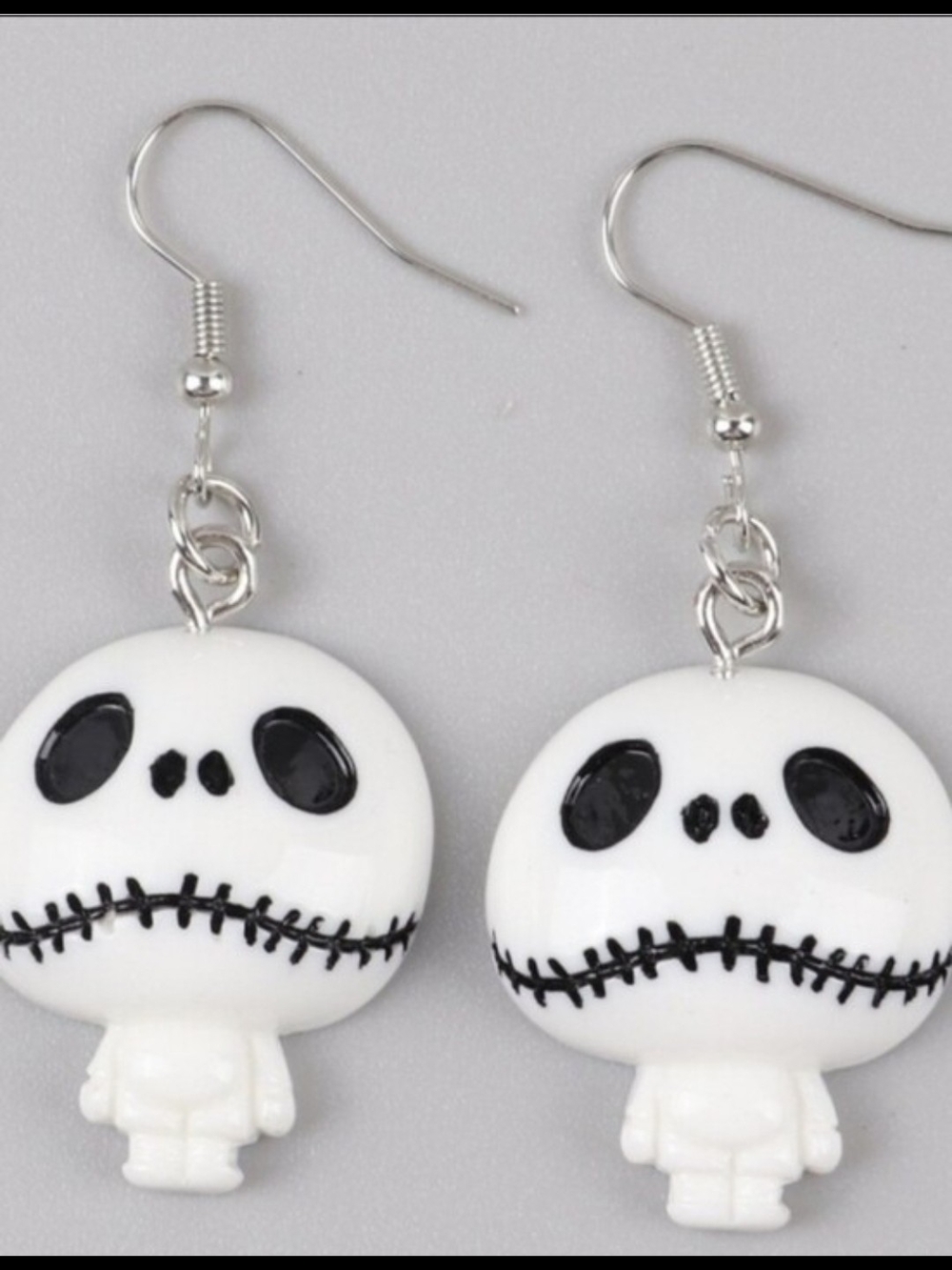 2 PAIRS Jack Skellington Nightmare Before Christmas Acrylic Resin Earrings-NEW! - Picture 2 of 2